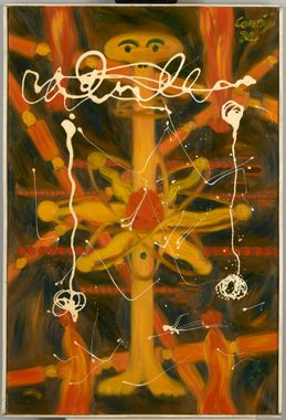 Àtom artístic amb personatge