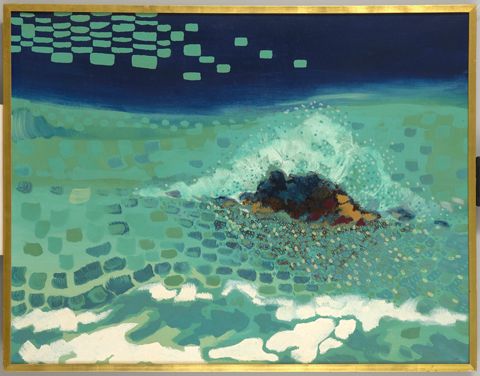 La mateixa ona sobre la mateixa roca